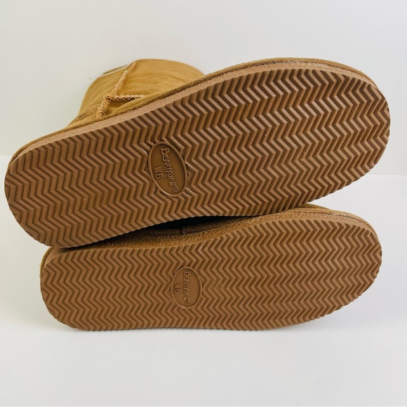 Bearpaw 115W Cloud Suede Brown Mid Calf Boots Sheepskin Lined Women’s Size 6 - Picture 7 of 11